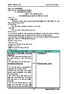 Giáo án Công nghệ Lớp 6 - Tuần 11 - Nguyễn Văn Cường