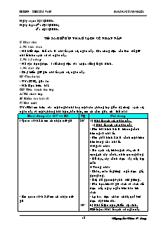 Giáo án Công nghệ Lớp 6 - Tuần 12 - Nguyễn Văn Cường