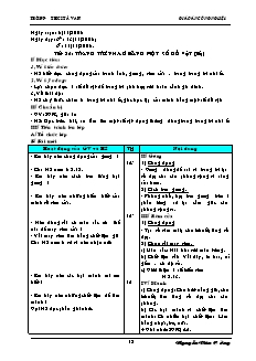 Giáo án Công nghệ Lớp 6 - Tuần 13 - Nguyễn Văn Cường