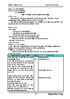 Giáo án Công nghệ Lớp 6 - Tuần 16 - Nguyễn Văn Cường