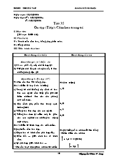 Giáo án Công nghệ Lớp 6 - Tuần 18 - Nguyễn Văn Cường