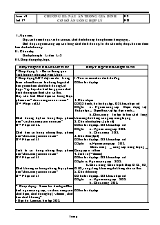 Giáo án Công nghệ Lớp 6 - Tuần 19-28