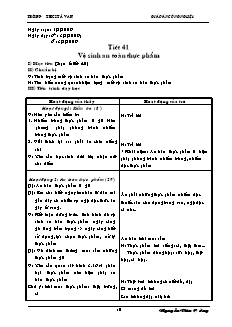 Giáo án Công nghệ Lớp 6 - Tuần 22 - Nguyễn Văn Cường