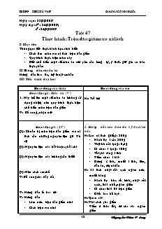 Giáo án Công nghệ Lớp 6 - Tuần 25 - Nguyễn Văn Cường