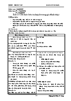 Giáo án Công nghệ Lớp 6 - Tuần 28 - Nguyễn Văn Cường