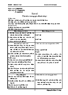 Giáo án Công nghệ Lớp 6 - Tuần 34 - Nguyễn Văn Cường