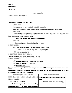 Giáo án điện tử môn Công nghệ Lớp 6 - Chương trình cả năm (Bản hay)