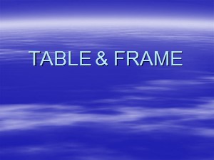 Bài giảng Web and Frontpage 2002 - Bài 6: Table & Frame