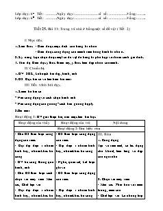 Giáo án Công nghệ Khối 6 - Tiết 25, Bài 11: Trang trí nhà ở bằng một số đồ vật (Tiết 2)