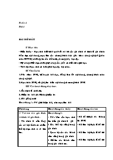 Giáo án Công nghệ Lớp 6 - Bài 1-4 (Bản đẹp)