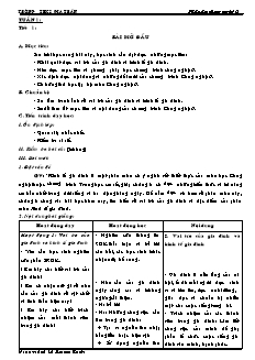 Giáo án Công nghệ Lớp 6 - Chương trình cả năm - Lê Xuân Bách