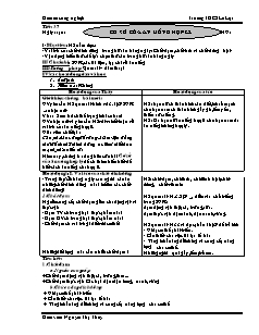 Giáo án Công nghệ Lớp 6 - Chương trình học kì 2 - Nguyễn Thị Thủy