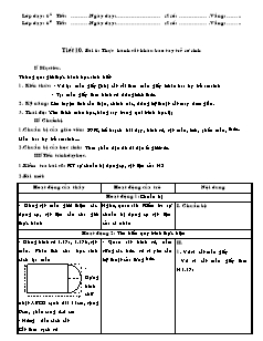 Giáo án Công nghệ Lớp 6 - Tiết 10, Bài 6: Thực hành cắt khâu bao tay trẻ sơ sinh (Bản hay)