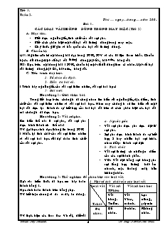 Giáo án Công nghệ Lớp 6 - Tiết 2-8