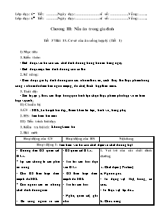 Giáo án Công nghệ Lớp 6 - Tiết 37, Bài 15: Cơ sở của ăn uống hợp lý (Tiết 1)