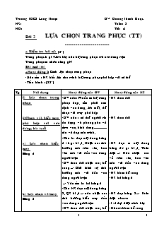 Giáo án Công nghệ Lớp 6 - Tiết 5+6 - Dương Thành Được