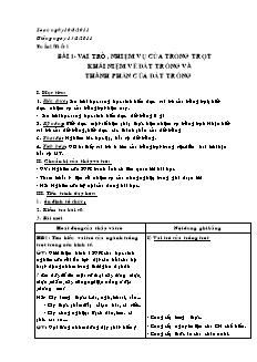 Giáo án Công nghệ Lớp 7 - Bài 1-20