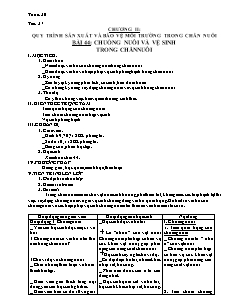 Giáo án Công nghệ Lớp 7 - Bài 44-47