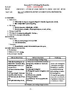 Giáo án Công nghệ Lớp 7 - Chương trình học kì 2 - Đặng Thị Thanh Hà