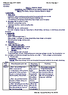 Giáo án Công nghệ Lớp 7 - Tiết 1-37 - Nguyễn Thị Thủy