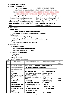 Giáo án Công nghệ Lớp 7 - Tiết 1-40