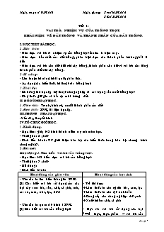 Giáo án Công nghệ Lớp 7 - Tiết 1-48