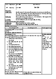 Giáo án Công nghệ Lớp 7 - Tiết 17: Ôn tập - Lê Anh Linh