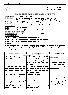 Giáo án Công nghệ Lớp 7 - Tiết 18: Luân canh. Xen canh. Tăng vụ - Lê Anh Linh