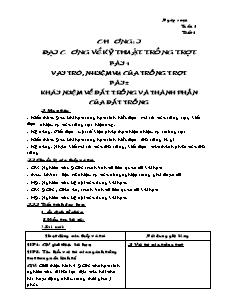 Giáo án Công nghệ Lớp 7 - Tuần 1 (Bản hay)