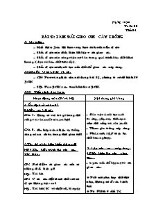 Giáo án Công nghệ Lớp 7 - Tuần 20