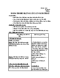 Giáo án Công nghệ Lớp 7 - Tuần 21