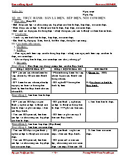 Giáo án Công nghệ Lớp 8 - Tiết 40-52