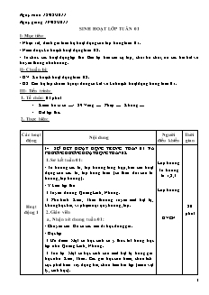 Giáo án điện tử Công nghệ Khối 6 - Chương trình cả năm (Bản hay)