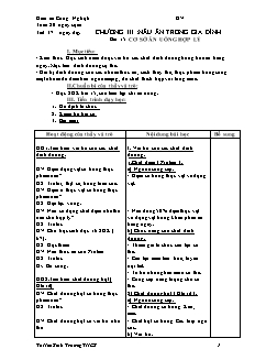 Giáo án môn Công nghệ Lớp 6 - Chương trình học kì 2 (Bản hay)