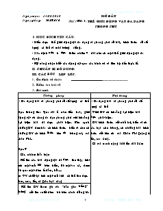 Giáo án Sinh học Lớp 7 - Chương trình cả năm - Nguyễn Thanh Ninh