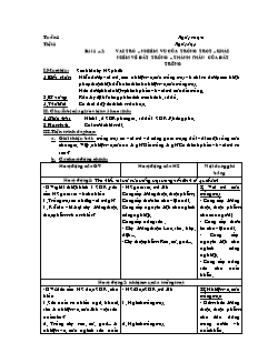 Giáo án Công nghệ Lớp 7 - Bài 1-34