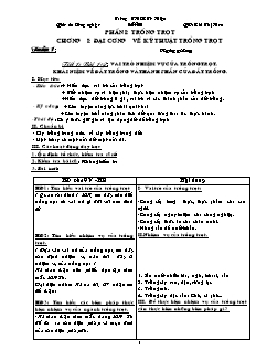 Giáo án Công nghệ Lớp 7 - Tiết 1-8 - Bùi Thị Hoa