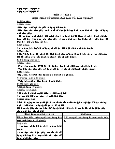 Giáo án Công nghệ Lớp 7 - Tiết 3, Bài 6: Biện pháp sử dụng, cải tạo và bảo vệ đất (Bản hay)