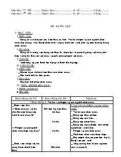 Giáo án Công nghệ Lớp 7 - Tiết 44-48