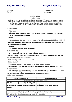 Giáo án Công nghệ Lớp 7 - Tuần 10 - NTơr Ha Dũng