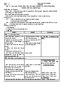 Giáo án Công nghệ Lớp 7 - Tuần 11+12