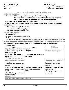 Giáo án Công nghệ Lớp 7 - Tuần 1+2 - Đỗ Thị Ngọc Sở