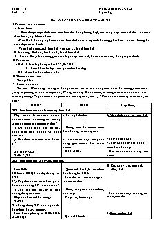 Giáo án Công nghệ Lớp 7 - Tuần 13+14