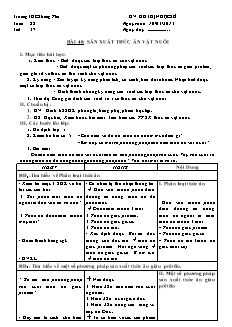 Giáo án Công nghệ Lớp 7 - Tuần 28 (Bản đẹp)