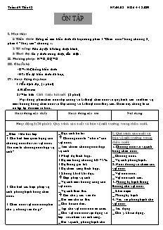 Giáo án Công nghệ Lớp 7 - Tuần 29, Tiết 48: Ôn tập