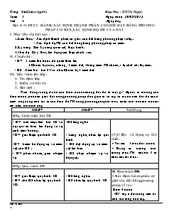 Giáo án Công nghệ Lớp 7 - Tuần 3 - Đỗ Thị Ngọc