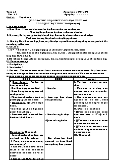 Giáo án Công nghệ Lớp 7 - Tuần 33 (Bản hay)