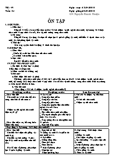 Giáo án Công nghệ Lớp 7 - Tuần 35 - Nguyễn Thanh Thuận