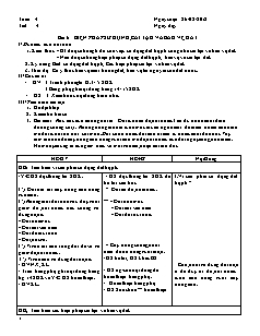 Giáo án Công nghệ Lớp 7 - Tuần 4 (Bản đẹp)