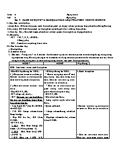 Giáo án Công nghệ Lớp 7 - Tuần 6 (Bản đẹp)